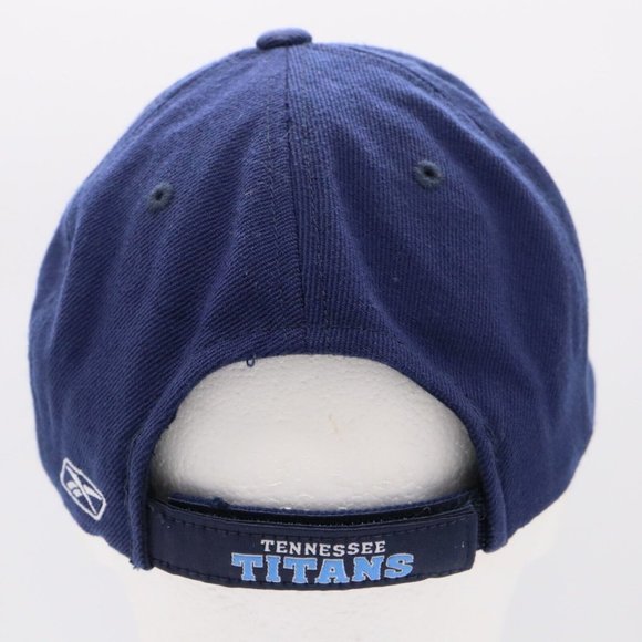Reebok Tennessee Titans NFL Embroidered Logo Hat Adjustable Strapback Blue Cap - Picture 6 of 11